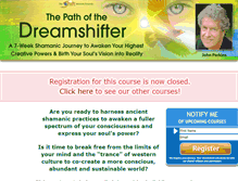 Tablet Screenshot of dreamshiftingcourse.com